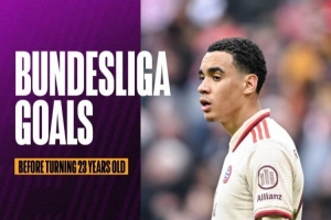 45球！23岁前穆西亚拉拜仁德甲进球数仅次于盖德-穆勒&amp;赫内斯